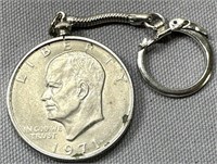 Ike Dollar w/Key Chain See Photos for Details