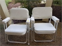 PAIR OF FOLDING DOCK CHAIRS
