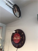 Coca-Cola Clock and Tray