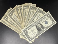 (10)  1957 $1 Silver Certificates