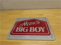 Marc's Big Boy metal sign.