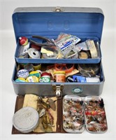 VINTAGE FISHING TACKLE WITH BOX