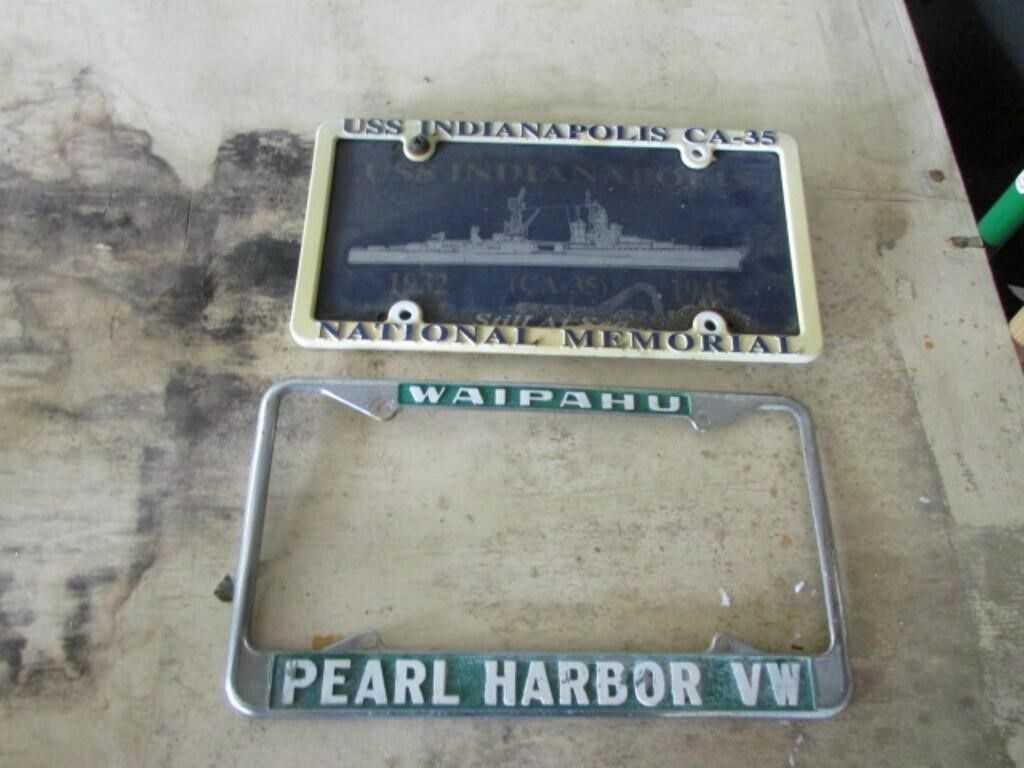 license plate holders