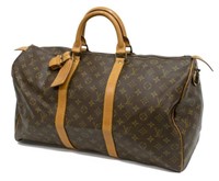 LOUIS VUITTON 'KEEPALL 45' MONOGRAM CANVAS BAG