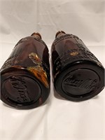 2 Brown Coke Bottles