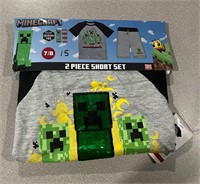Minecraft 7/8 Boy's 2pc Short Set