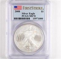 2008 Silver Eagle PCGS MS70