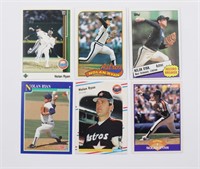 (6) Nolan Ryan MLB Sports Trading Cards