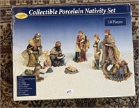 Collectible Porcelain Nativity Set