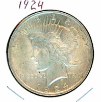 1924 Peace Silver Dollar