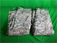 Two Pairs Digital Camo Pants - Size Large Short