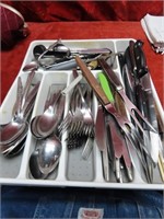 Flatware utensil lot.