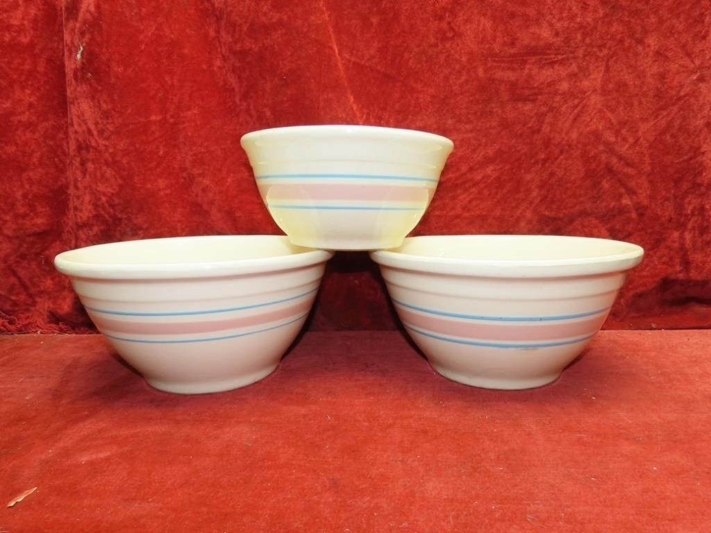 (3)McCoy Mixing bowls.