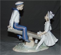 Lladro. Couple on See Saw