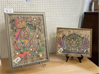 TWO PIECES VINTAGE MEXICAN FOLK ART