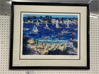 LIMITED EDITION 389/395 SERIGRAPH "NEWPORT BEACH"