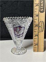 Hofhauer Crystal Bird Vase Byrdes Collection