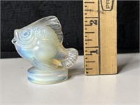 Vintage Sabino Glass Opalescent Fish Figurine