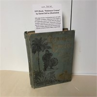 1872 Book, "Robinson Crusoe"
