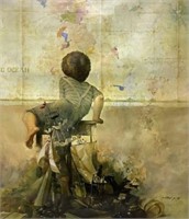 Michael Gorban S/n “ Exploring” Giclee On Canvas