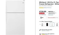 Whirlpool - 20.5 Cu. Ft. Top-Freezer Refrigerator