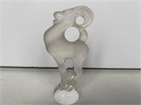 Lalique Crystal Ram Figurine