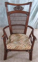 VINTAGE BRAIDED WICKER CHAIR