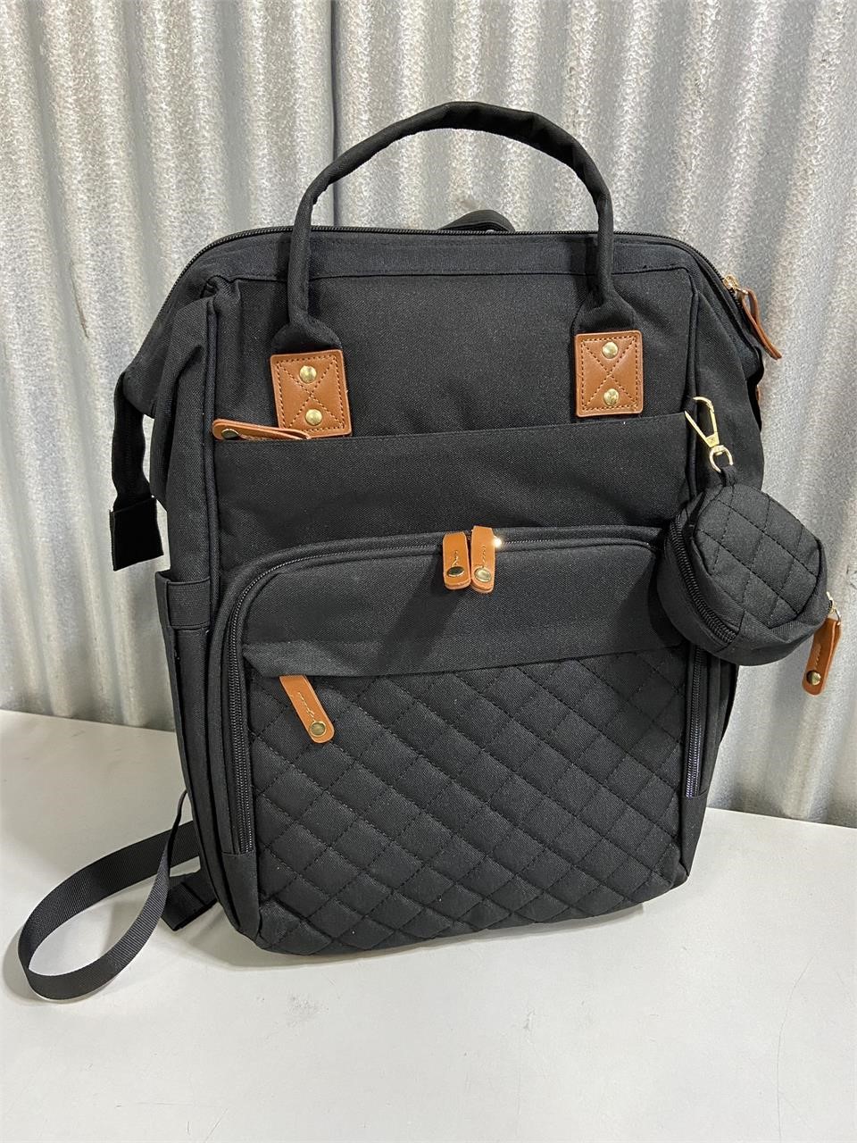 Diaper Bag Backpack - Tote - Multi function Black