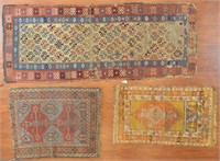 Three antique rugs