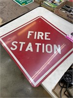 Fire Station Road sign