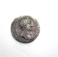 119-122 AD Hadrian VF+ AR Denarius
