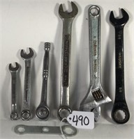 7 Assorted Wrenches Includes Craftsman 17mm