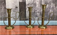 Solid brass candle sticks