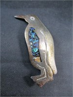 Silver Penguin w/ Stone