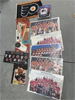 Assorted Philadelphia Flyers Collectables