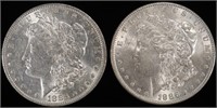 1883-O & 1886 MORGAN DOLLARS BU