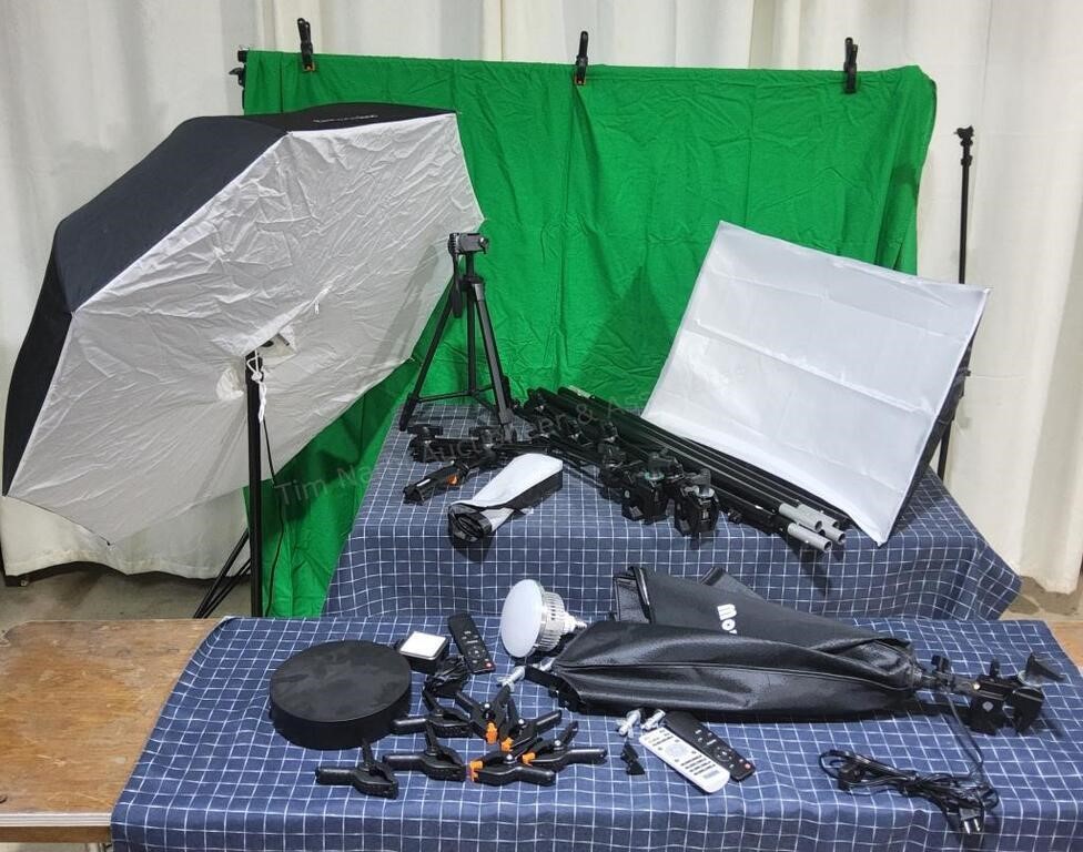 S3 lights & stands Backdrop kit, video photography