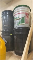 4 Partial Buckets of Miscellaneous Cleaners