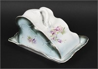 Antique Porcelain Cheese or Butter Dish