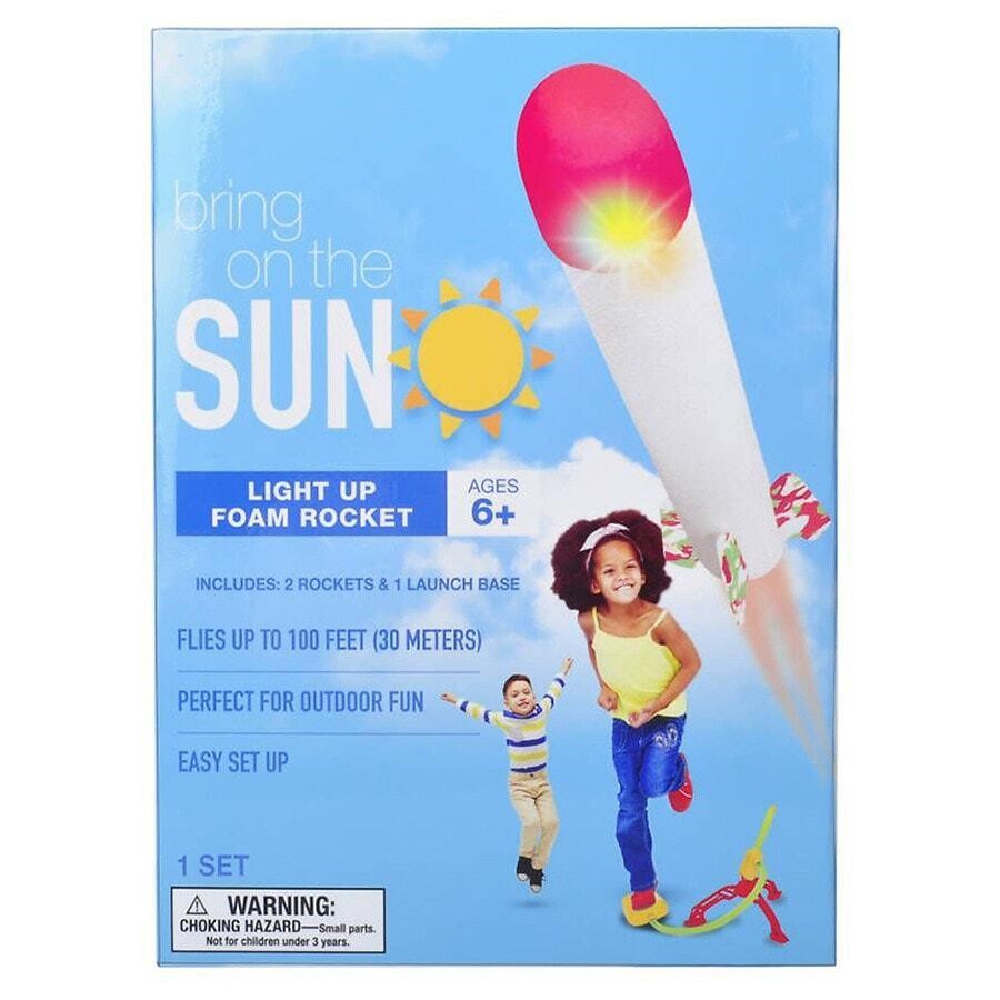 Bring On The Sun Light Up Foam Rocket w Launcher