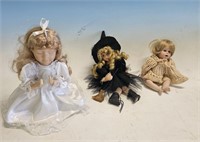 lot of 3 collectable dolls