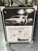Framed Holden Monaro Print 800 x 1060
