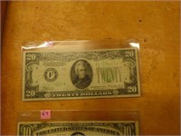 1934 $20 FED RESERVE NOTE FINE