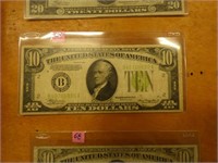 1934 $10 FED RESERVE NOTE VERY FINE