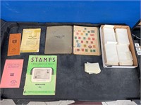 Binder Of Stamps & Stamp Collections Items