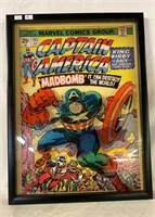 MARVEL COMICS CAPTAIN AMERICA 2D PAINTED ON GLASS