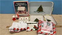 Christmas Trays, Linens, Coasters, & Gingerbread