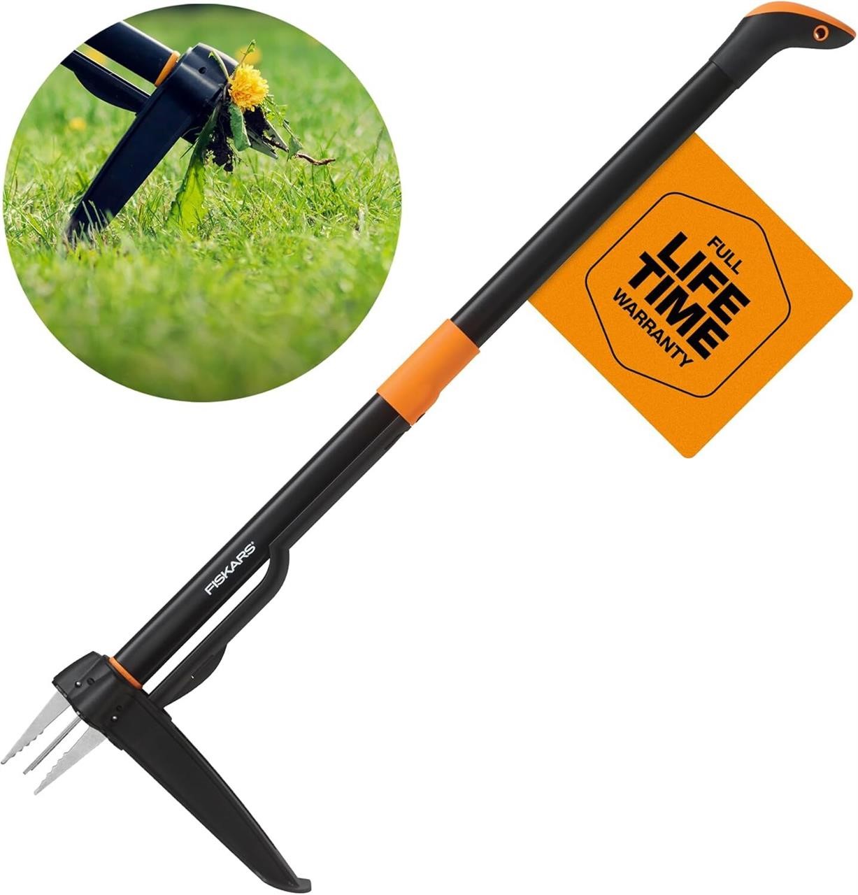 Fiskars 4-Claw Stand Up Weeder - 39 Handle