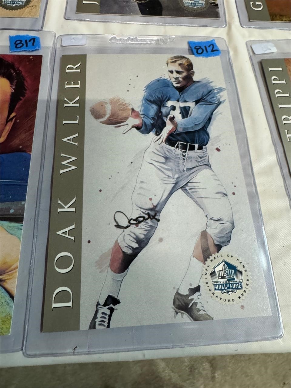 HOF Card-Doak Walker-Signed