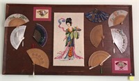 D - MULTI-MEDIA FRAMED ASIAN ART 40X70" (M120)